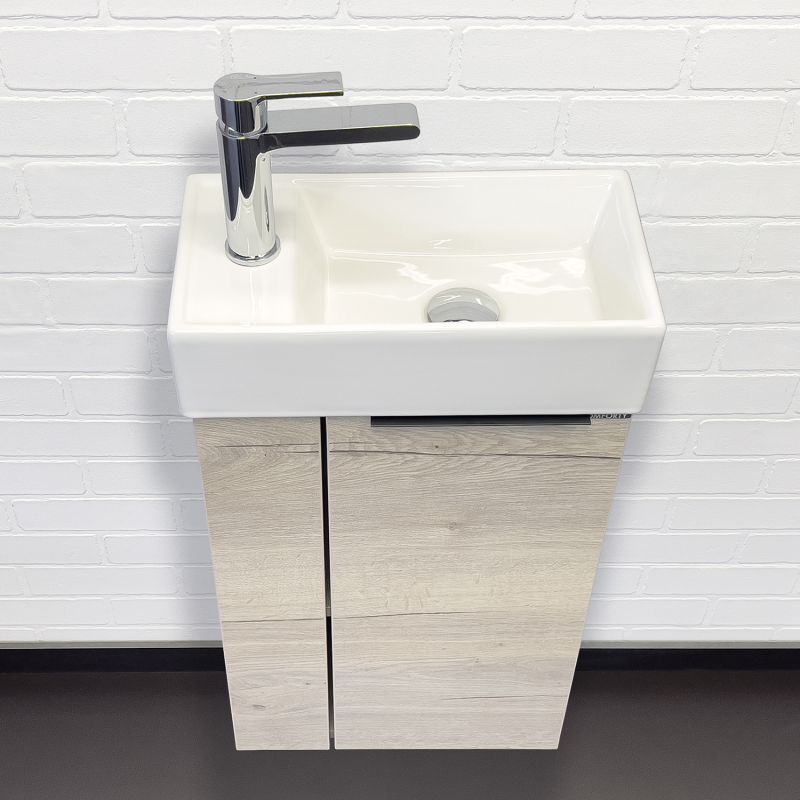 Тумба с раковиной Comforty "Матэ-40" 00-00015132 дуб дымчатый с раковиной Comforty 9140