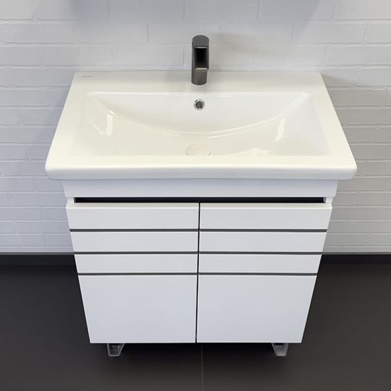 Тумба с раковиной Comforty "Нарва-70" 00-00013805 белый матовый с раковиной Como 70 