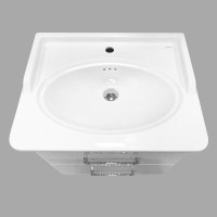 Тумба с раковиной Comforty "Неаполь-65" 00004148729 белый глянец с раковиной 50165