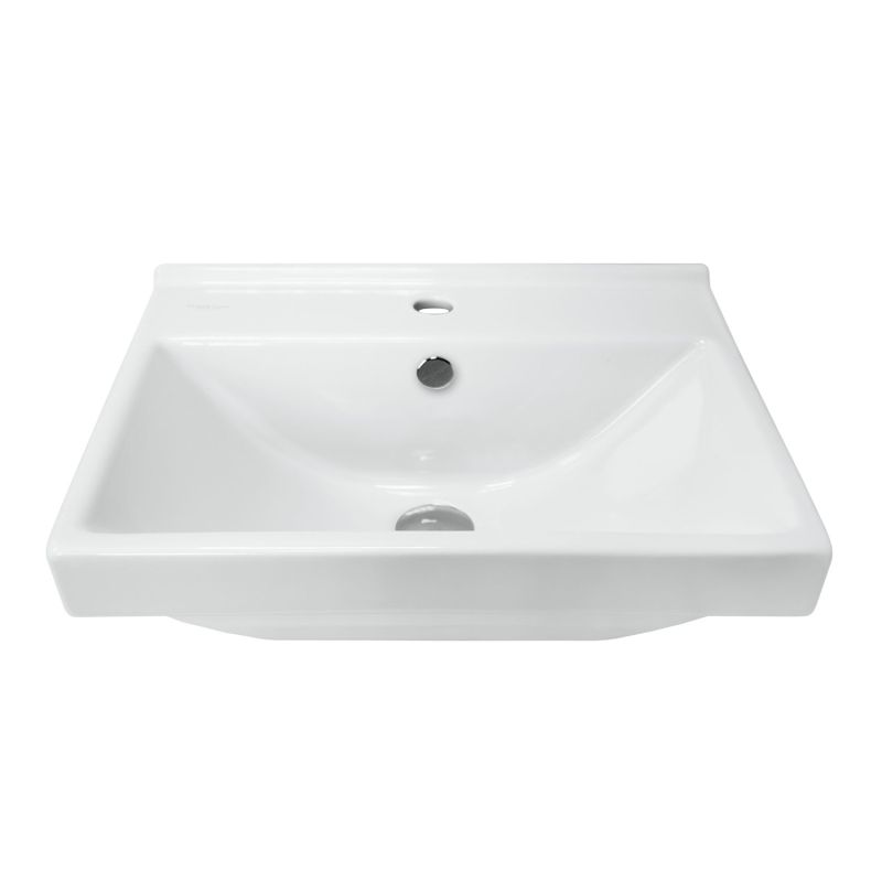 Тумба с раковиной Comforty "Никосия-50П" 00-00017091 дуб белый с раковиной Fest 50