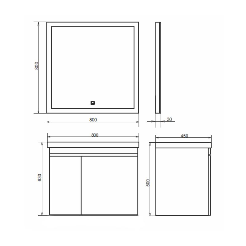 Тумба с раковиной Comforty "Осло-80" 00-00000836 бетон светлый с раковиной Fest 80 F01