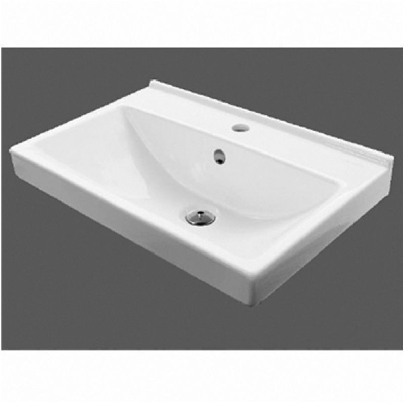 Тумба с раковиной Comforty "Парма-60" 00004143490 дуб дымчатый с раковиной "Миранда 60"