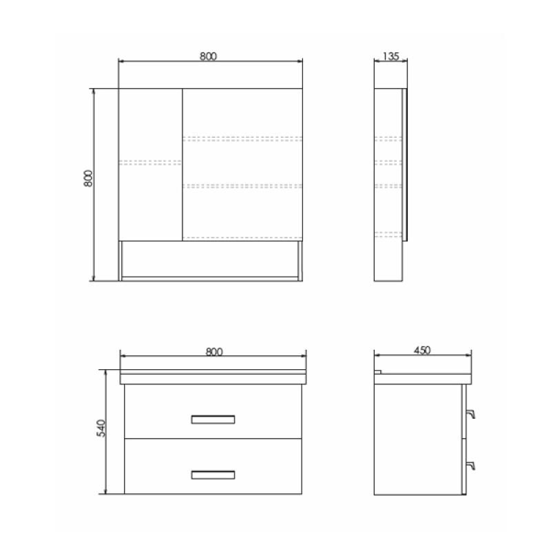 Тумба с раковиной Comforty "Парма-80" 00004143491 дуб дымчатый с раковиной "Миранда-80"