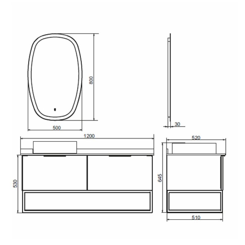 Тумба с раковиной Comforty "Порто-120-1" 00-00000828 дуб тёмно-коричневый с черной столешницей c раковиной Comforty 9110