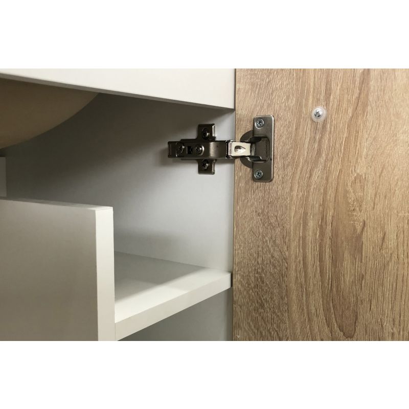 Тумба с раковиной Comforty "Рига-60" 00004142213 дуб сонома с раковиной Comforty 9335-60