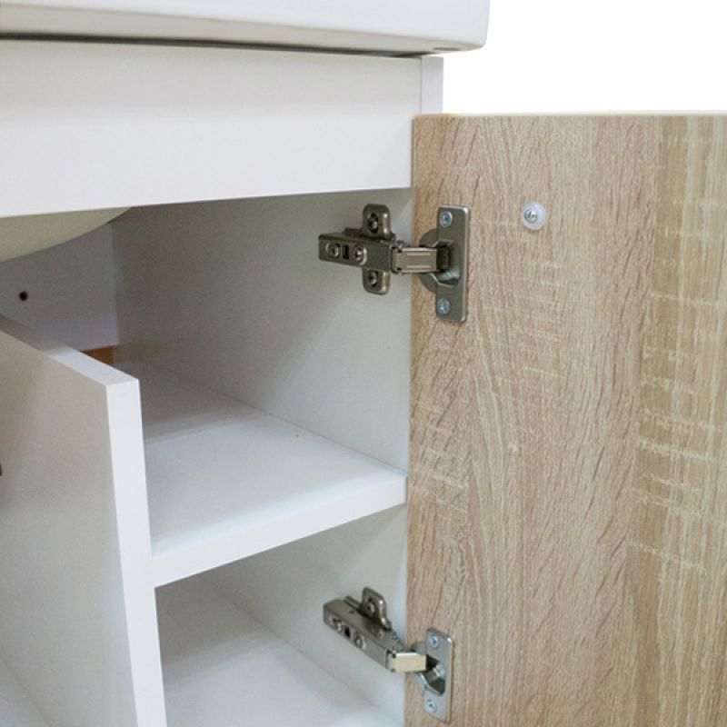 Тумба с раковиной Comforty "Рига-60" 00004142213 дуб сонома с раковиной Comforty 9335-60