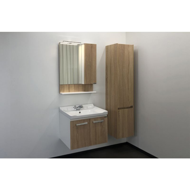 Тумба с раковиной Comforty "Рига-60" 00004142213 дуб сонома с раковиной Comforty 9335-60