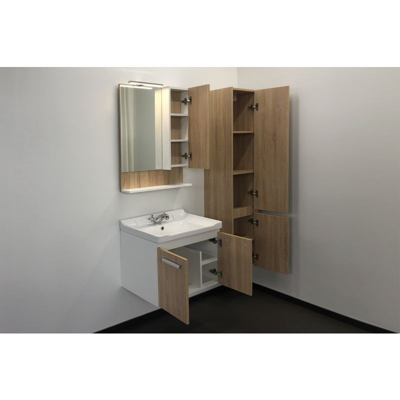 Тумба с раковиной Comforty "Рига-60" 00004142213 дуб сонома с раковиной Comforty 9335-60