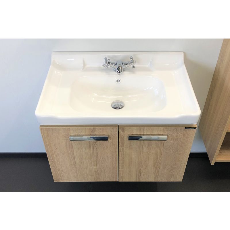 Тумба с раковиной Comforty "Рига-70" 00004142215 дуб сонома с раковиной Comforty 9335-70