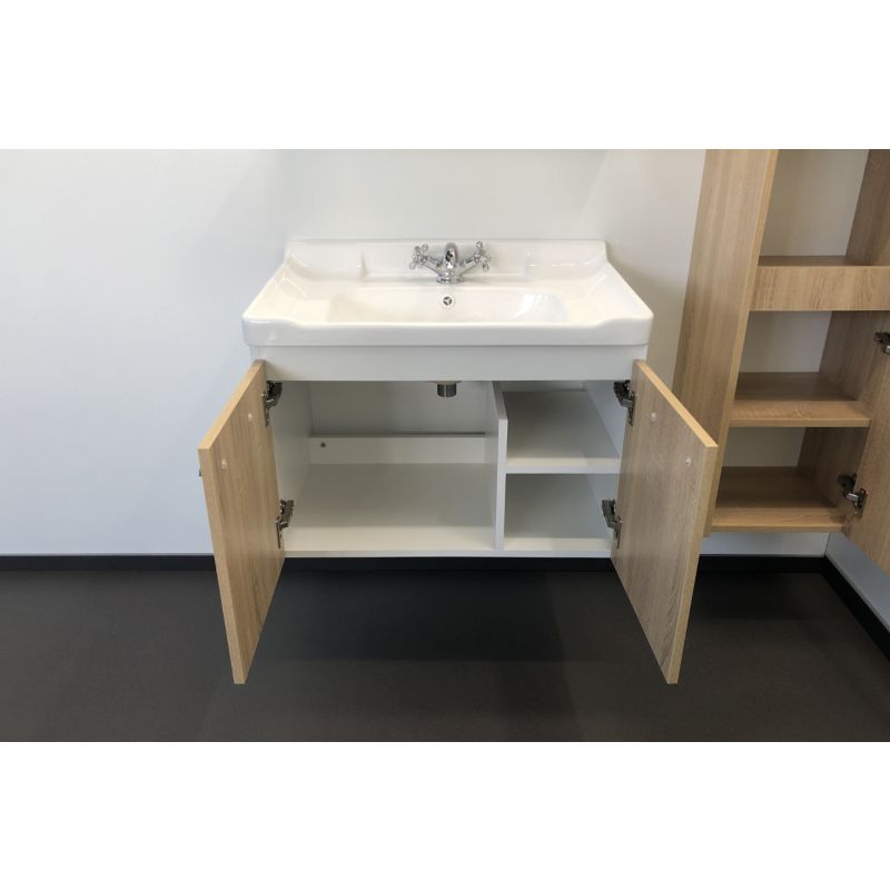 Тумба с раковиной Comforty "Рига-70" 00004142215 дуб сонома с раковиной Comforty 9335-70