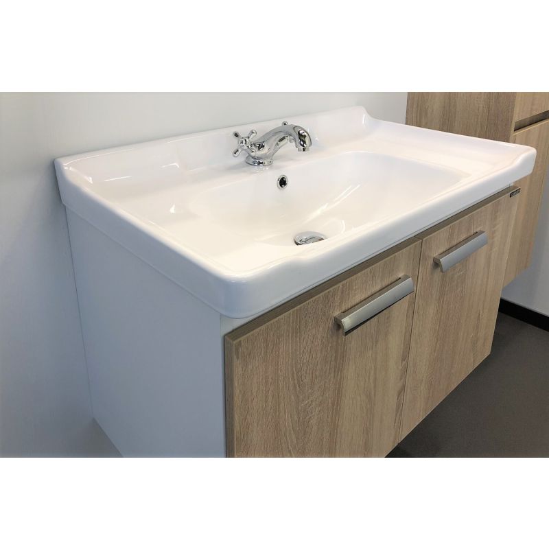 Тумба с раковиной Comforty "Рига-80" 00004139026 дуб сонома с раковиной Comforty 9335-80