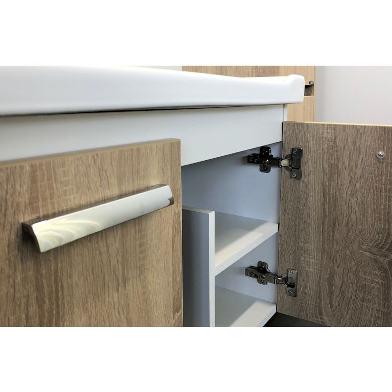 Тумба с раковиной Comforty "Рига-80" 00004139026 дуб сонома с раковиной Comforty 9335-80