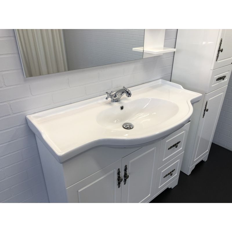 Тумба с раковиной Comforty "Севилья-100" 00003132627 слоновая кость с раковиной Comforty Т-9315