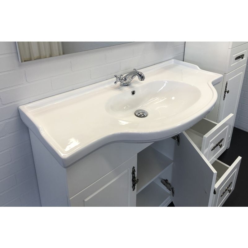 Тумба с раковиной Comforty "Севилья-100" 00003132627 слоновая кость с раковиной Comforty Т-9315