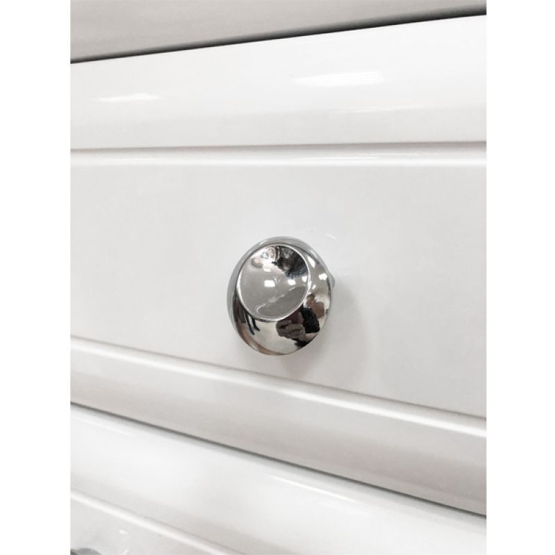 Тумба с раковиной Comforty "Сочи-100" 00004134582 белый глянец с раковиной Эльбрус-100