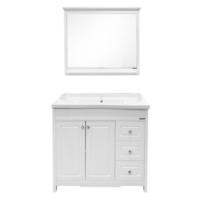 Тумба с раковиной Comforty "Тбилиси-90" 00003132630 белый глянец с раковиной Comforty XD-F90