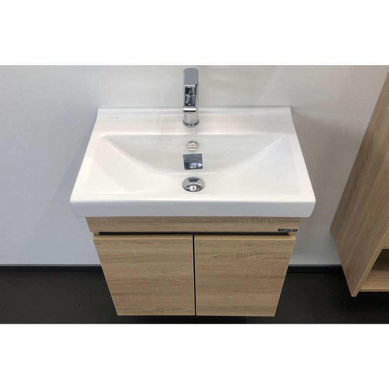 Тумба с раковиной Comforty "Тромсе-60" 00004142217 дуб сонома с раковиной Fest 60 F01