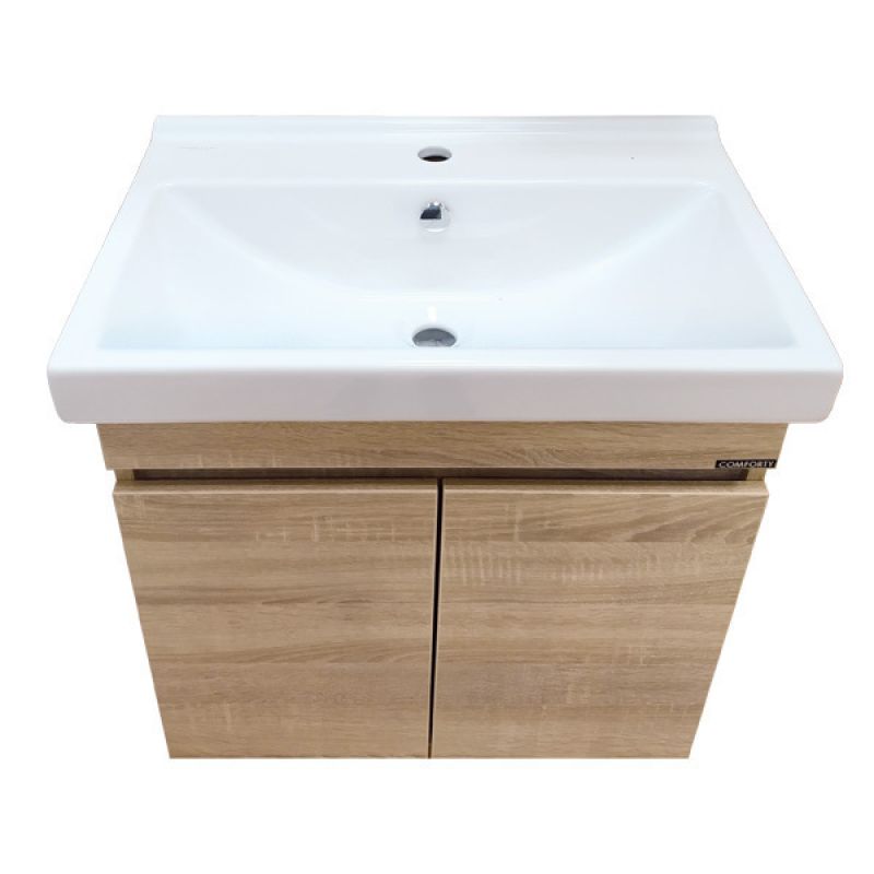 Тумба с раковиной Comforty "Тромсе-60" 00004142217 дуб сонома с раковиной Fest 60 F01