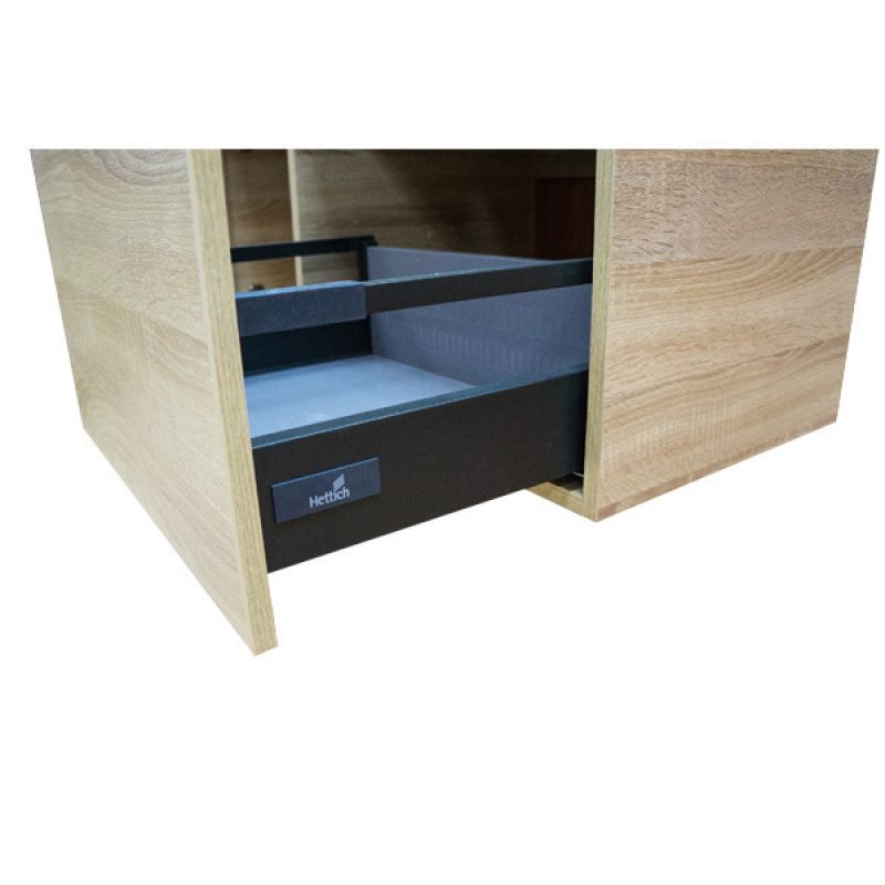 Тумба с раковиной Comforty "Тромсе-80" 00004142219 дуб сонома с раковиной Fest 80 F01