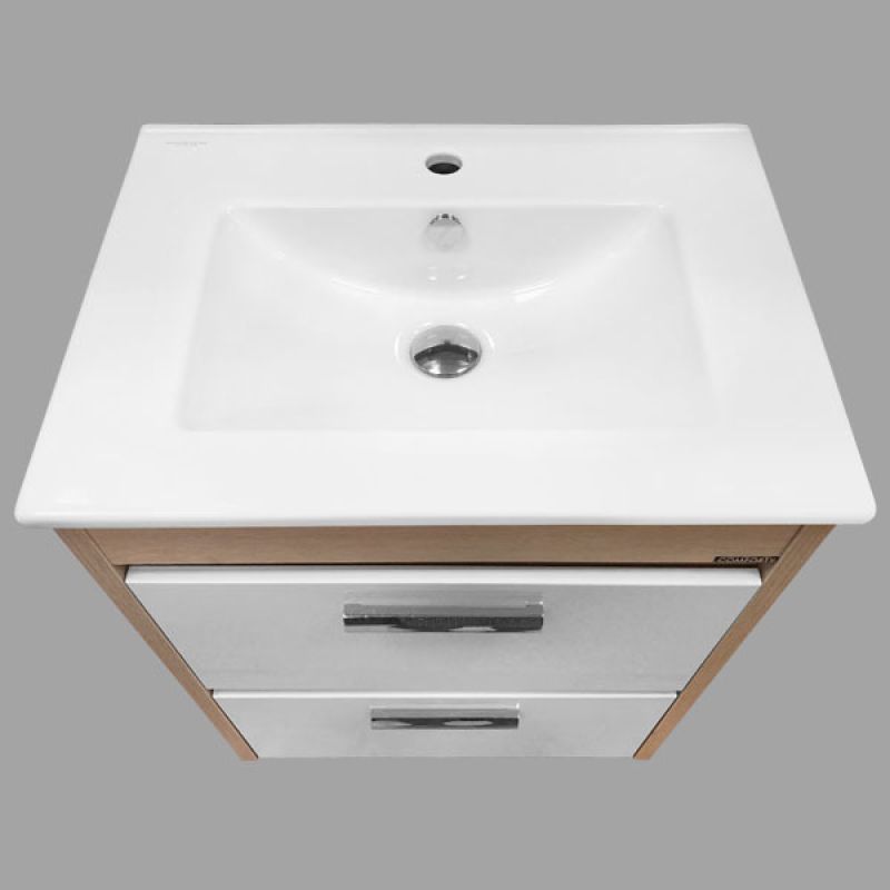 Тумба с раковиной Comforty "Тулуза-60" 00003129378 сосна лоредо с раковиной "Quadro 60 "