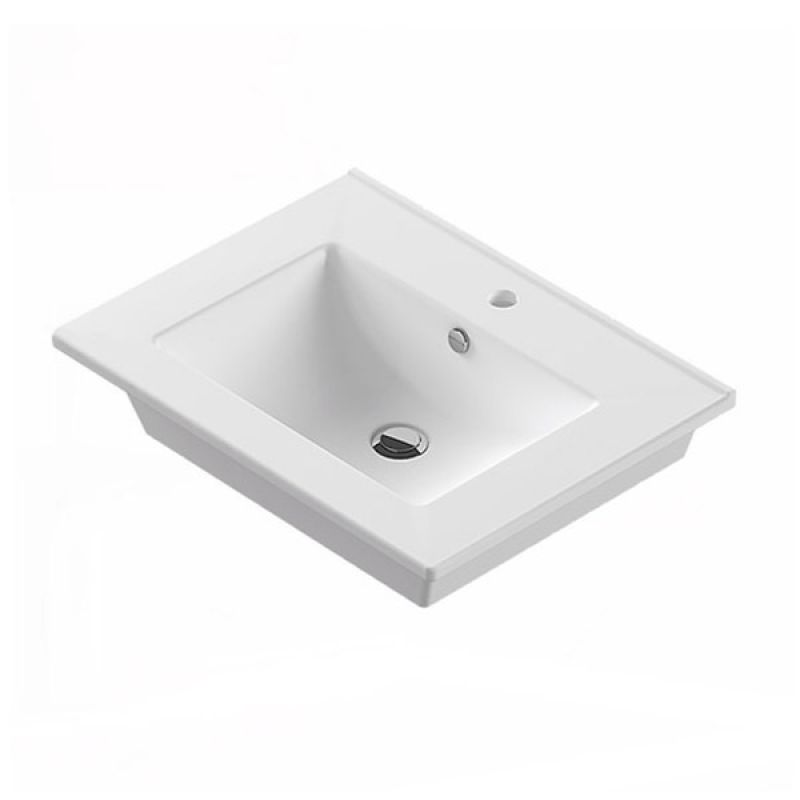 Тумба с раковиной Comforty "Тулуза-60Д" 00003129012 сосна лоредо с раковиной "Quadro 60"