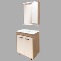 Тумба с раковиной Comforty "Тулуза-75" 00003132328 сосна лоредо с раковиной "Quadro 75"