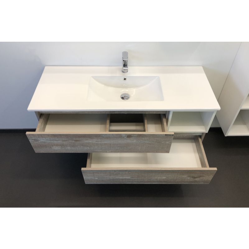 Тумба с раковиной Comforty "Турин-120" 00004137137 дуб бежевый с раковиной Comforty 9120E