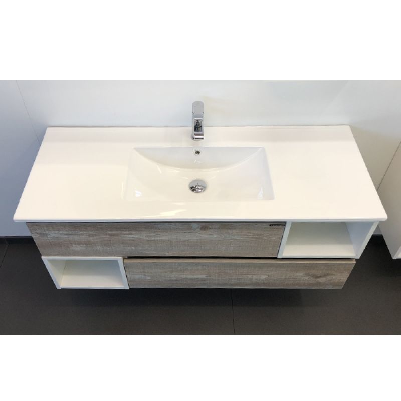 Тумба с раковиной Comforty "Турин-120" 00004137137 дуб бежевый с раковиной Comforty 9120E