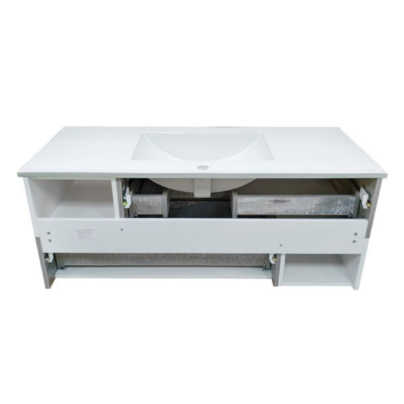 Тумба с раковиной Comforty "Турин-120" 00004137137 дуб бежевый с раковиной Comforty 9120E