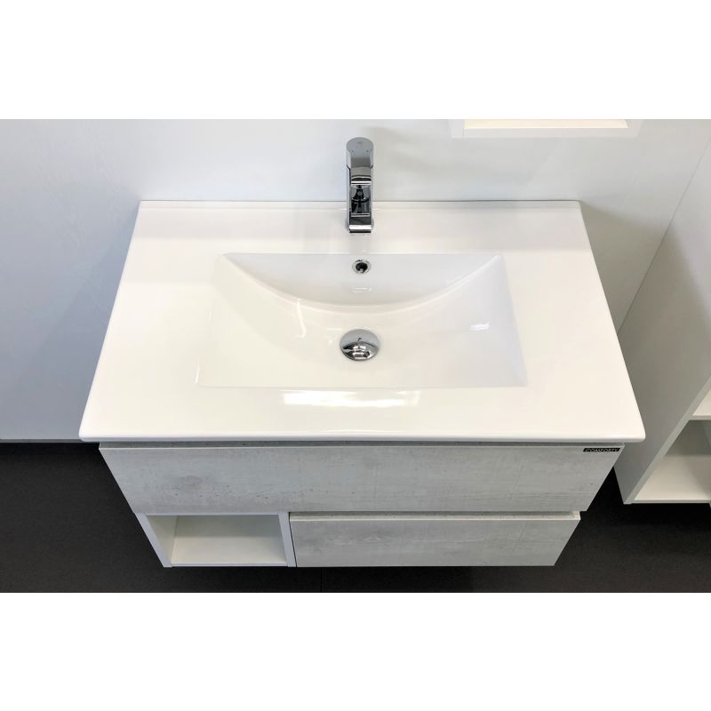 Тумба с раковиной Comforty "Турин-75" 00004147332 дуб белый с раковиной Comforty 75E