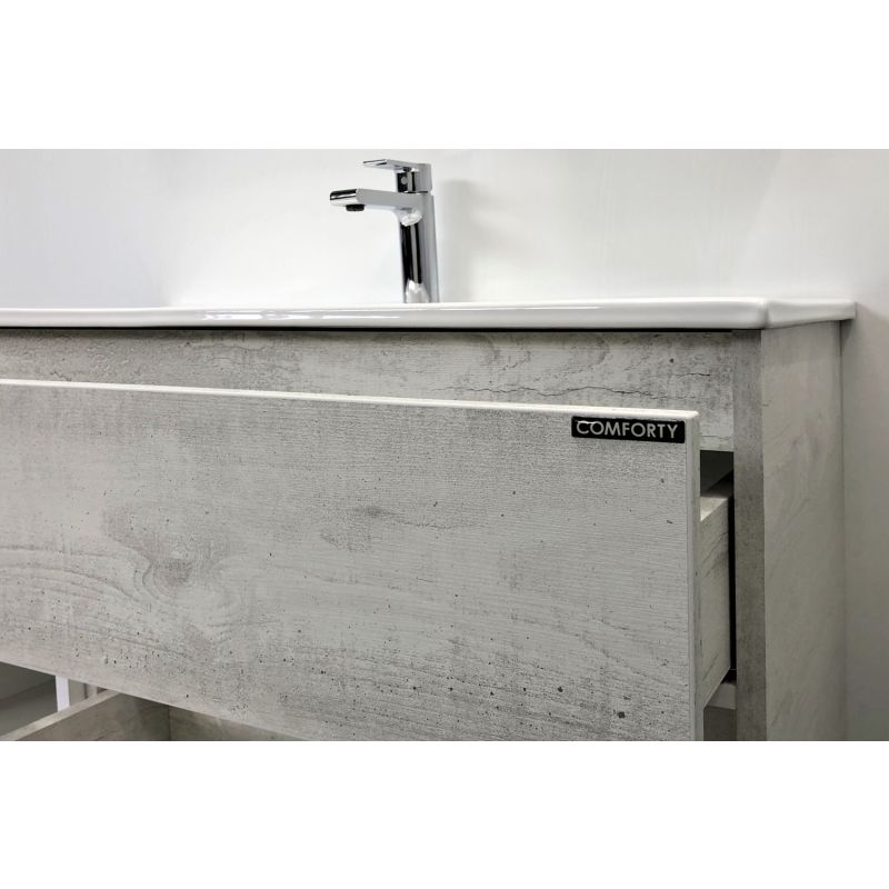 Тумба с раковиной Comforty "Турин-90" 00004147127 дуб белый с раковиной Comforty 90E