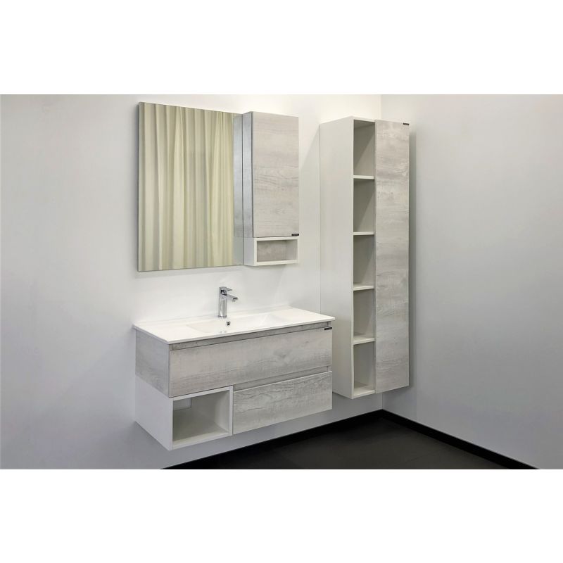 Тумба с раковиной Comforty "Турин-90" 00004147127 дуб белый с раковиной Comforty 90E