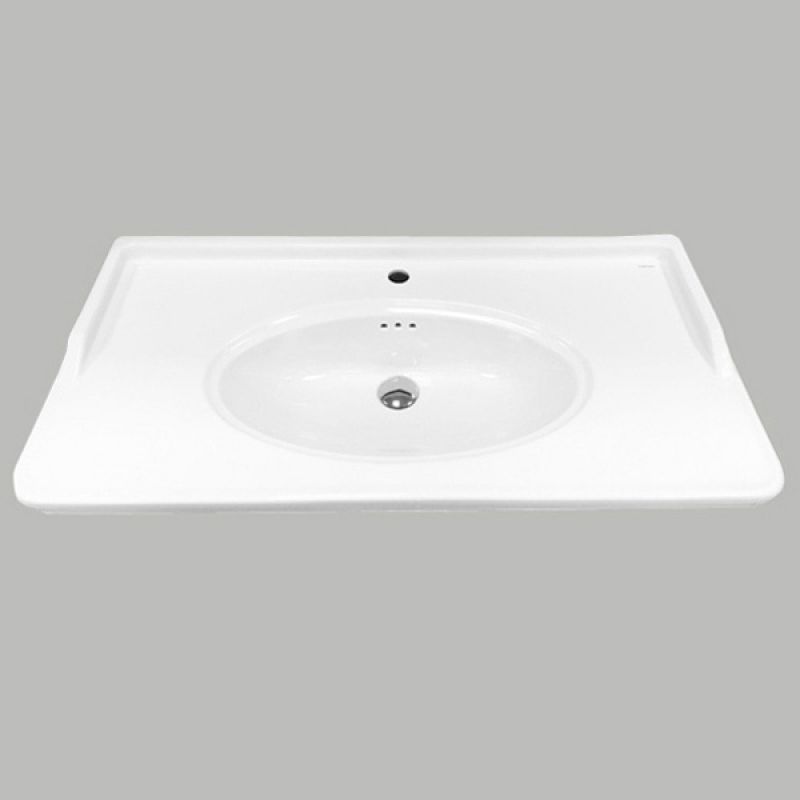 Тумба с раковиной Comforty "Феррара-80" 00004151060 белый глянец с раковиной 50180 