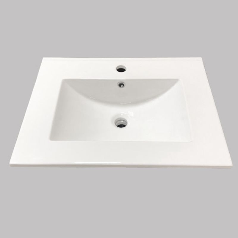 Тумба с раковиной Comforty "Франкфурт-60" 00-00004332 бетон светлый с раковиной Comforty 60E