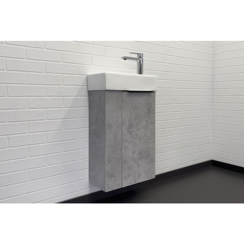 Тумба с раковиной Comforty Асти-40 00-00013669 бетон светлый с раковиной Comforty 9140