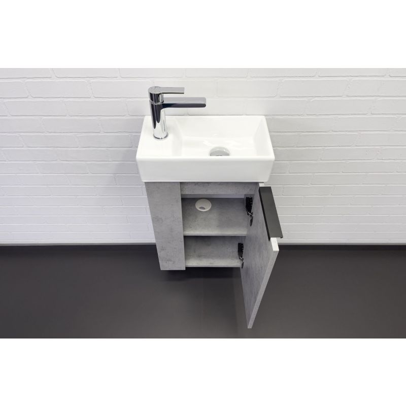 Тумба с раковиной Comforty Асти-40 00-00013669 бетон светлый с раковиной Comforty 9140