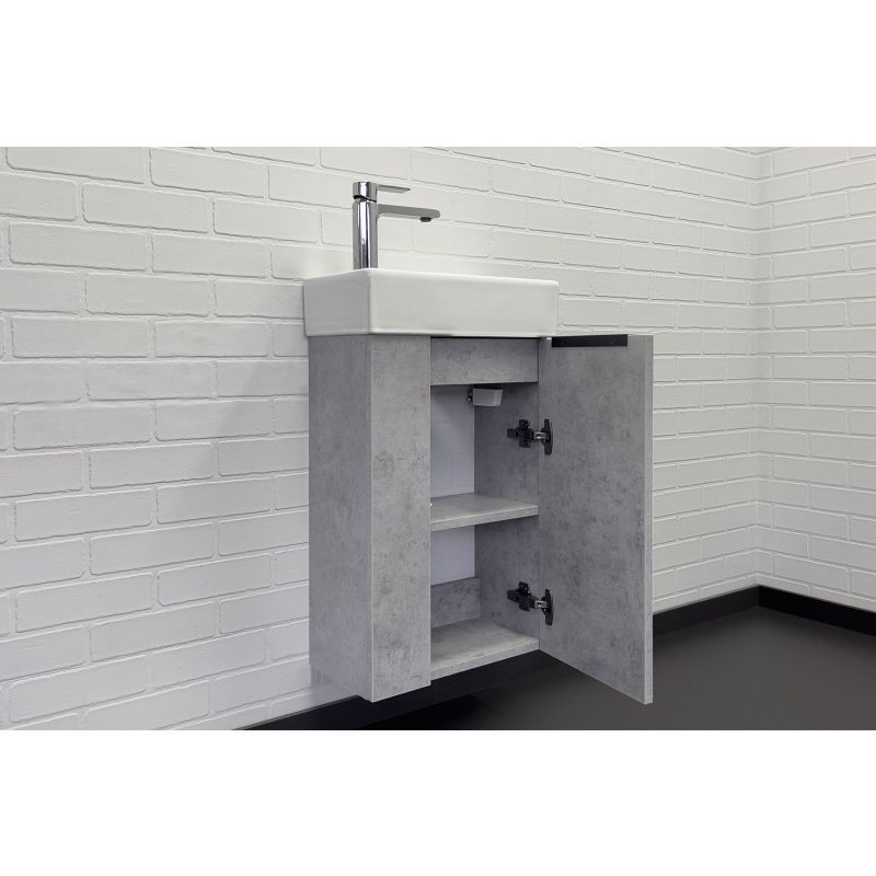 Тумба с раковиной Comforty Асти-40 00-00013669 бетон светлый с раковиной Comforty 9140