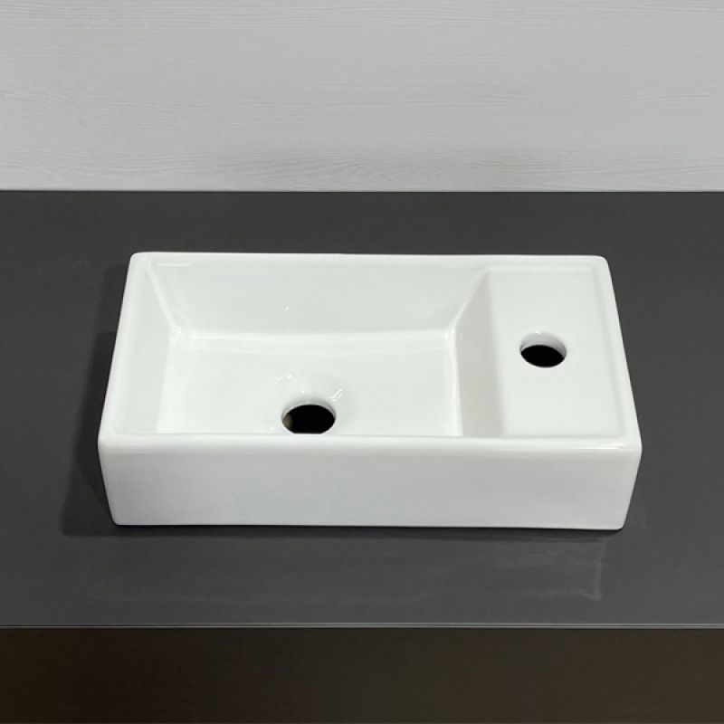 Тумба с раковиной Comforty Асти-40 00-00015420 дуб темно-коричневый с раковиной Comforty 9140