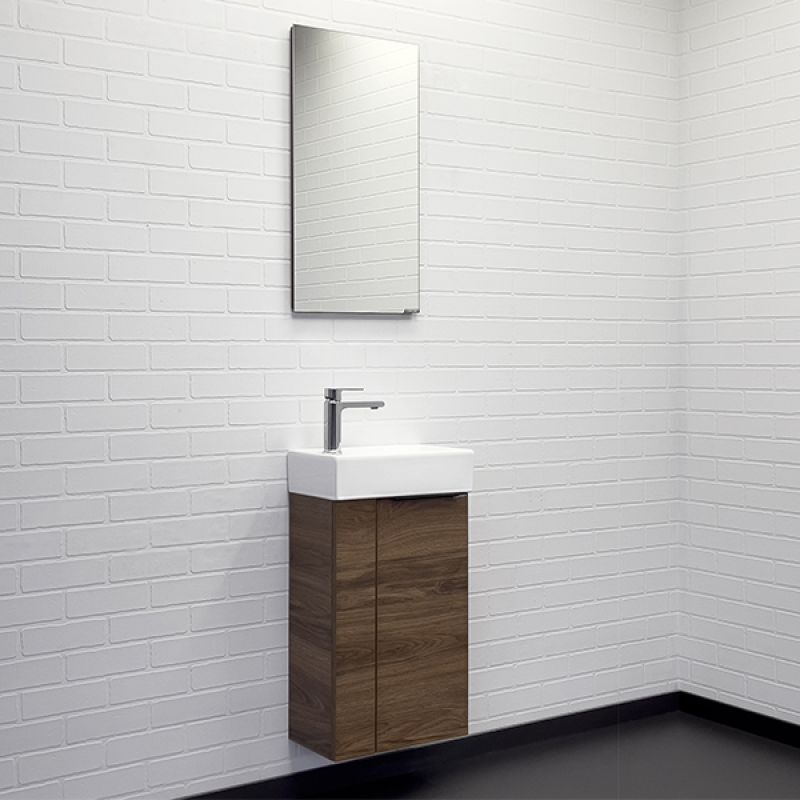 Тумба с раковиной Comforty Асти-40 00-00015420 дуб темно-коричневый с раковиной Comforty 9140