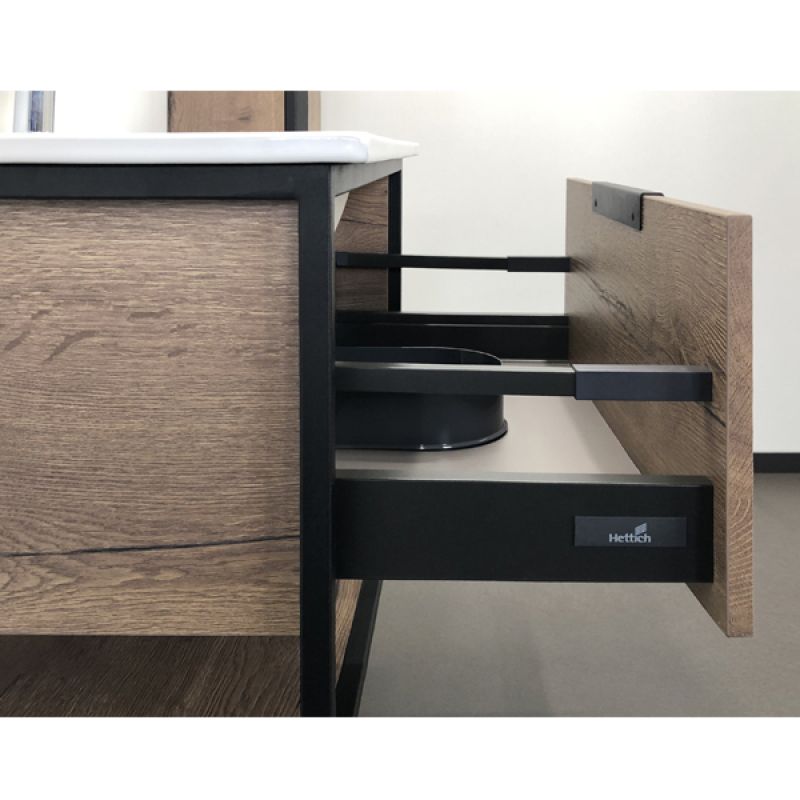 Тумба с раковиной Comforty Бонн-75 00-00006487 дуб темный с раковиной Comforty 75E