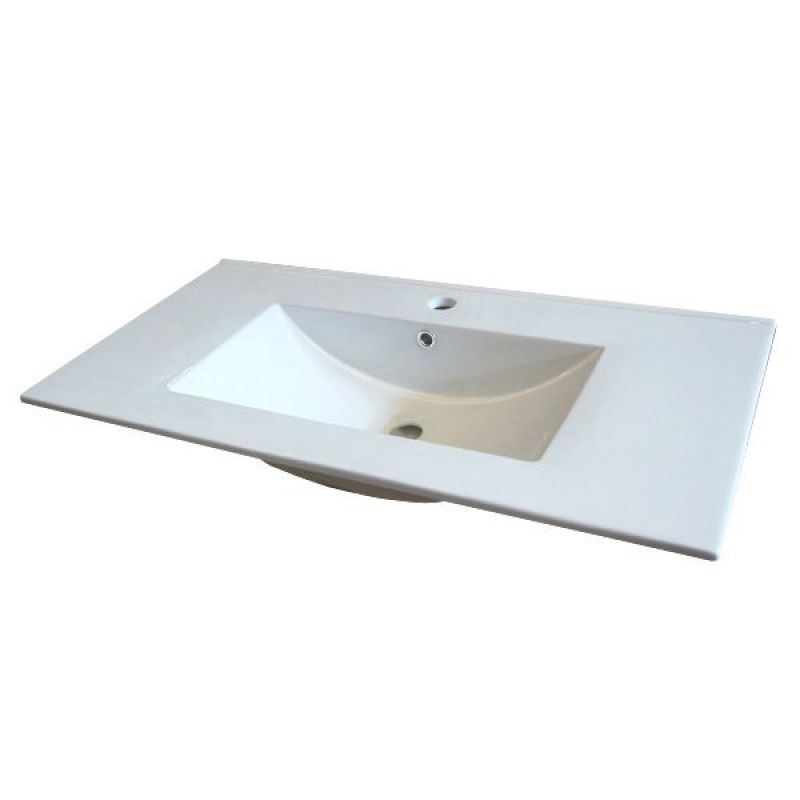 Тумба с раковиной Comforty Бредфорд 90 00-00009403 дуб темный с раковиной Comforty 90E