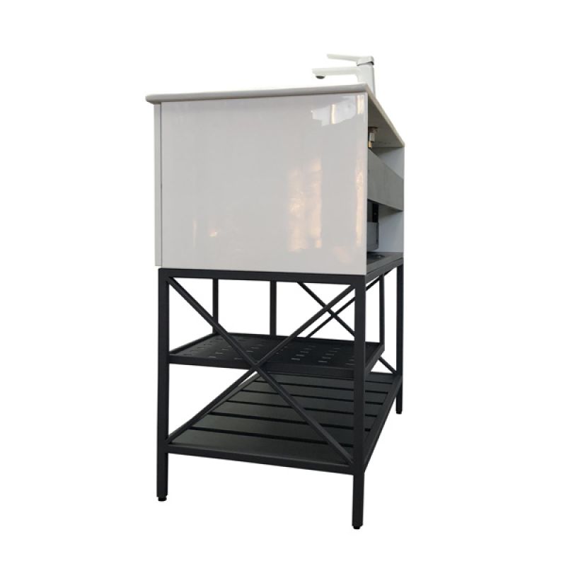 Тумба с раковиной Comforty Бредфорд-90 00-00009955 белый глянец с раковиной Comforty 90E