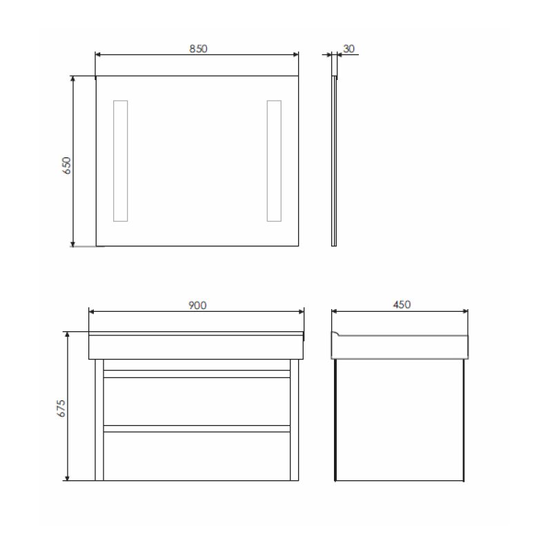 Тумба с раковиной Comforty Дублин 89 00-00005213 белый глянец с раковиной Адриана 90