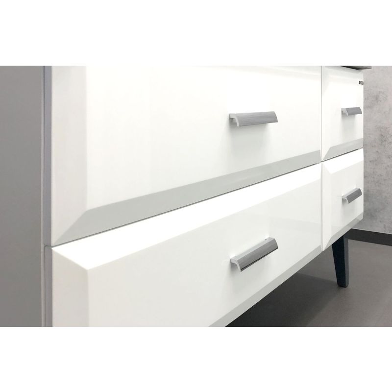 Тумба с раковиной Comforty Империя-120 00-00013788 белая с графитовой столешницей с Comforty 78189