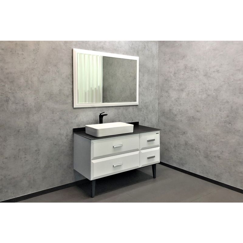 Тумба с раковиной Comforty Империя-120 00-00013788 белая с графитовой столешницей с Comforty 78189