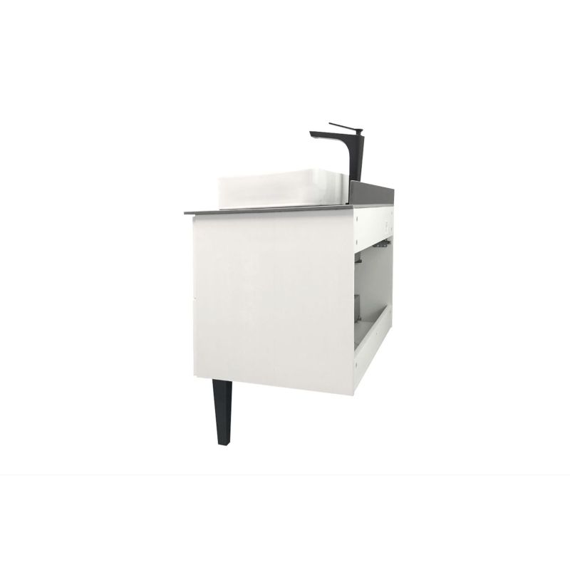 Тумба с раковиной Comforty Империя-80 00-00014817 белая с графитовой столешницей c раковиной Comforty 78189