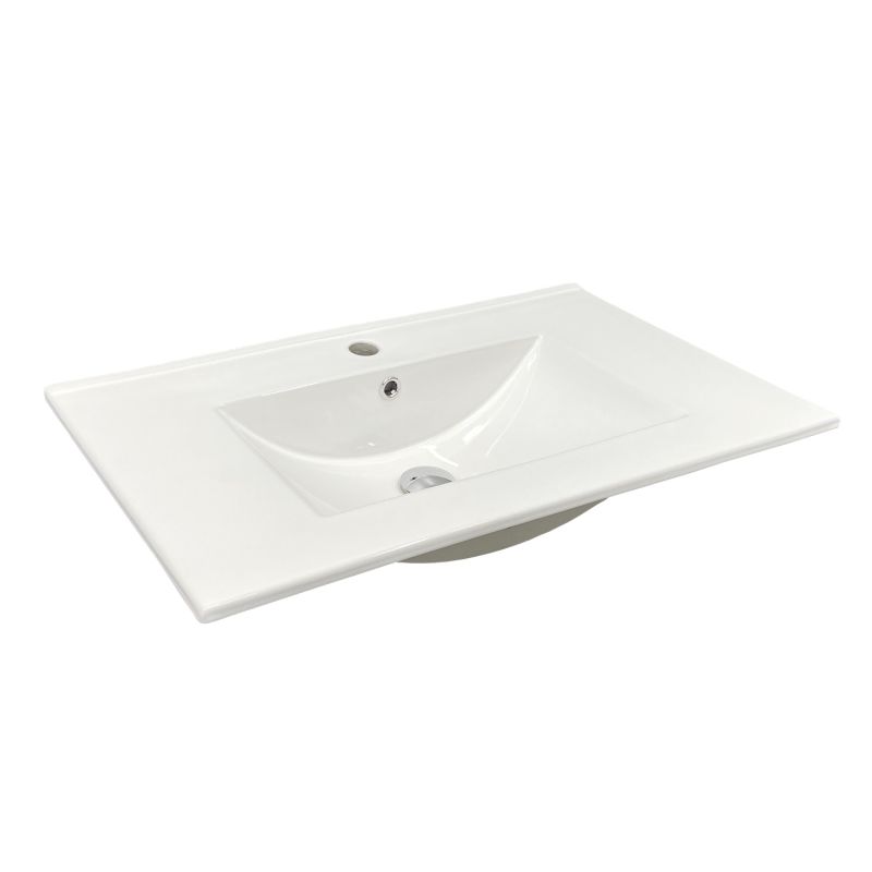 Тумба с раковиной Comforty Кемер-75 00-00017883 антрацит/дуб тёмно-коричневый с раковиной Comforty 75E