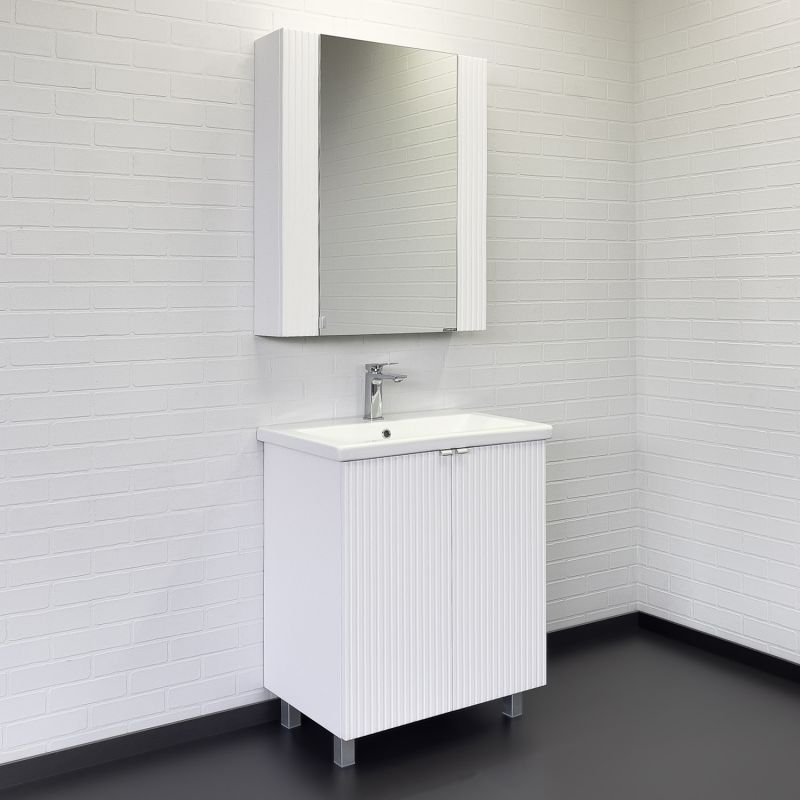 Тумба с раковиной Comforty Лима-70 00-00004892 белый матовый с раковиной Como 70