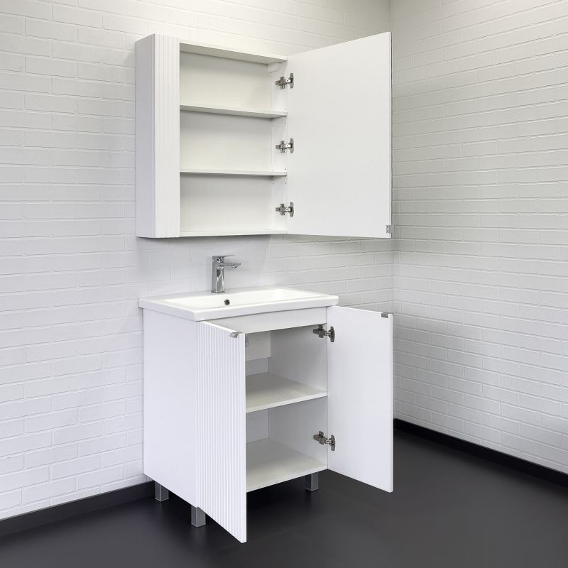 Тумба с раковиной Comforty Лима-70 00-00004892 белый матовый с раковиной Como 70