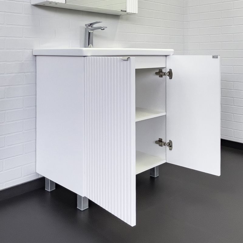 Тумба с раковиной Comforty Лима-70 00-00004892 белый матовый с раковиной Como 70